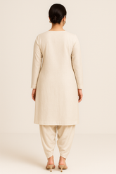 Slub Khaddar 2PC Off White